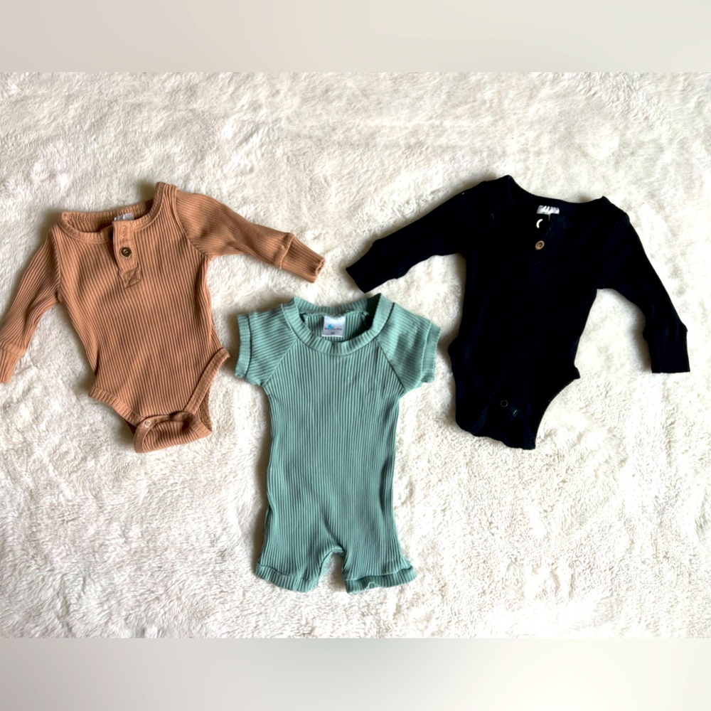 Little One Shop set of 3 bodysuits. 3 months.